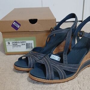 Timberland Women's Blue Wedge Sandals